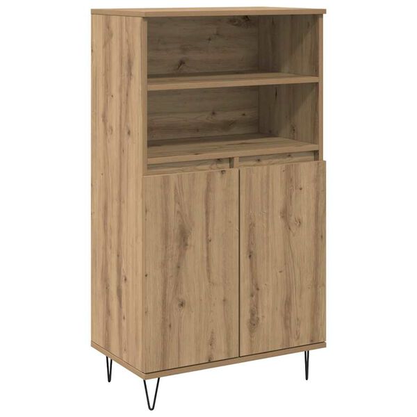 vidaXL Highboard Bruin 60 x 36 x 110 cm Bewerkt hout