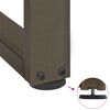 vidaXL Bartafelpoten 2 st T-vormig 40x35x(90-91) cm staal naturel