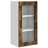 vidaXL Wandglas cabinet PORTO Gerookt eiken 40 x 31 x 80 cm