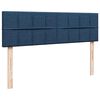 vidaXL Ottoman bed met matrassen 160x200cm stof blauw