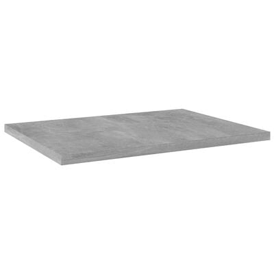 vidaXL Wandschappen 8 st 40x30x1,5 cm spaanplaat betongrijs