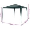 vidaXL Partytent 3x3 m PE groen