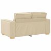 vidaXL Bank 3 pcs Cr&egrave;me 220 x 80 x 84 cm Linnen-mix stof