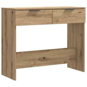 vidaXL Wandtafel 90x36x75 cm bewerkt hout artisanaal eikenkleurig
