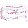 vidaXL Salontafel 90x50x45 cm bewerkt hout sonoma eikenkleurig