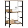 vidaXL Boekenkast 50x33x82 cm bewerkt hout artisanaal eikenkleurig