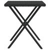 vidaXL Ligbedden 2 st met tafel poly rattan zwart