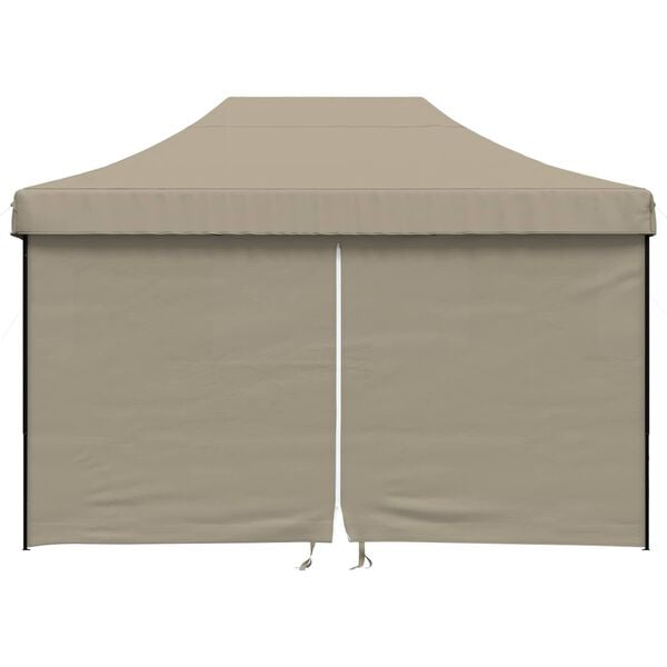 vidaXL Partytent Taupe 279 x 410 x 315 cm Oxford Stof