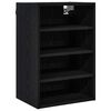 vidaXL Hangkast Zwart eiken 40 x 29,5 x 60 cm Bewerkt hout