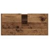 vidaXL Badkamer Kast met opslag Oud Hout 63 x 29 x 55 cm Bewerkt hout