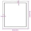 vidaXL Tafelblad natuurlijke rand 60x60x(2-6) cm massief eikenhout