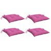 vidaXL Stoelkussens 4 st 50x50x7 cm oxford stof roze