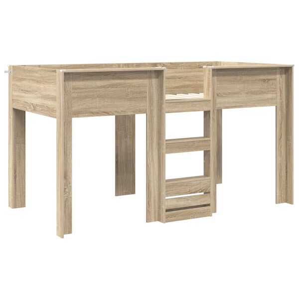 vidaXL Bunk Bed voor Kinderen Sonoma Eiken 100 x 200 cm Bewerkt hout