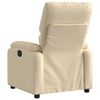vidaXL Relaxfauteuil Cr&egrave;me Stof
