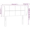 vidaXL Hoofdbord met randen 83x23x78/88 cm fluweel roze