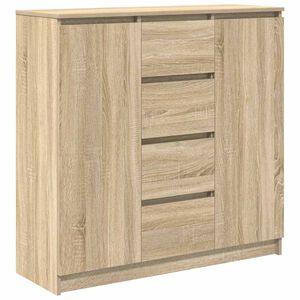 vidaXL Dressoir met lades 100,5x35x98,5 cm spaanplaat sonoma