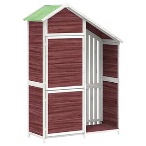 vidaXL Tuinschuur 120x53,5x170 cm massief grenenhout mokkakleurig