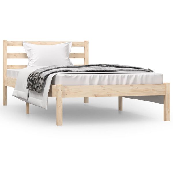 vidaXL Bedframe massief grenenhout 90x190 cm