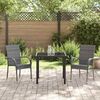 vidaXL Tuin eettafelset 3 pcs Grijs Gepoedercoat staal