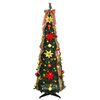 vidaXL Kunstkerstboom met 100 LED met standaard Groen 150 cm PVC