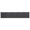 vidaXL Schuttingpaneelset 872x186 cm HKC grijs