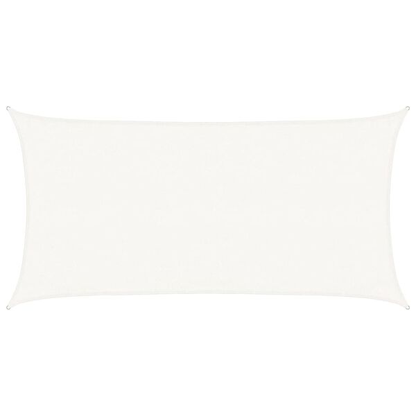 vidaXL Zonnezeil 160 g/m² 3x6 m HDPE wit