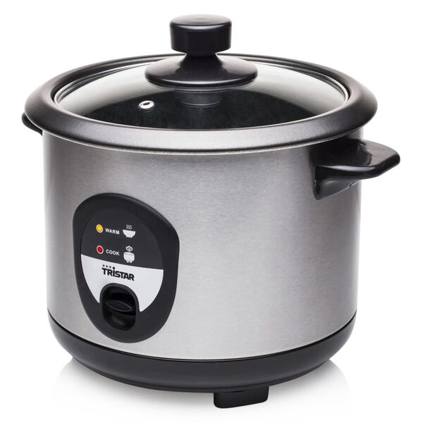Tristar Rijstkoker RK-6126 400 W 1 L zilverkleurig
