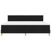 vidaXL Boxspringbed met matras met hoofdeinde Zwart 200 x 200 cm Stof