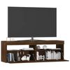 vidaXL Tv-meubel met LED-verlichting 120x35x40 cm bruin eikenkleur