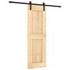 vidaXL Schuifdeur 70 x 210 cm Massief Grenenhout (Niet-Behandeld)