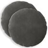 vidaXL Kussensloop 2 pcs HEERLEN Donkergrijs &Oslash; 60 cm Fluweel