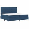 vidaXL Boxspringbed met matras met hoofdeinde Blauw 200 x 200 cm Stof
