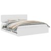 vidaXL Bedframe met lade Wit 200 x 200 cm Geconstrueerd hout