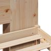 vidaXL Bed met boekenkast zonder matras massief grenenhout 160x200 cm