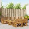 vidaXL Sofa-Sets 9 pcs Naturel Massief Acaciahout