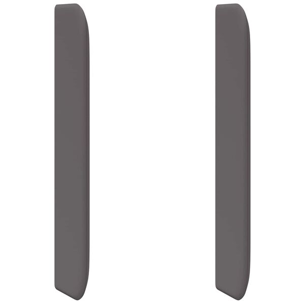 vidaXL Hoofdbord oor Grijs 80 x 16 x 4 cm PVC