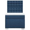 vidaXL Boxspring met matras stof blauw 100x200 cm