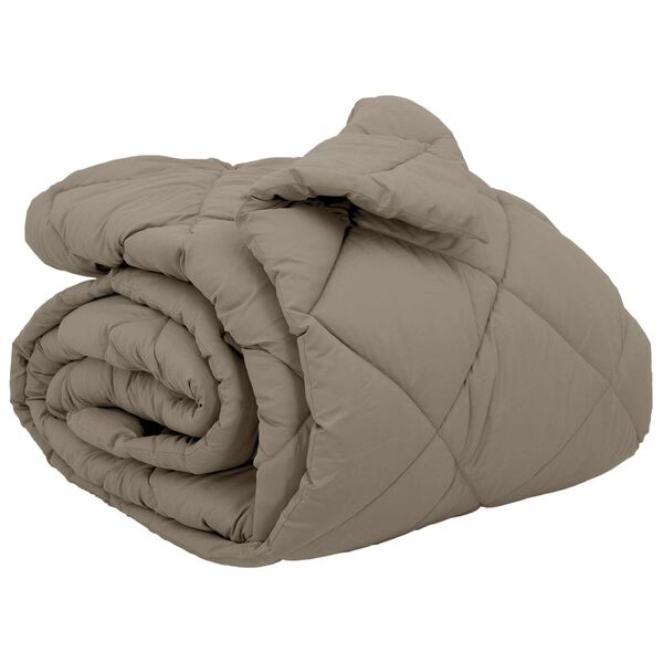 vidaXL Winter Dekbed Lichtgrijs 200 x 200 cm Microfiber