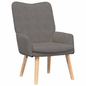 vidaXL Fauteuil Lichtgrijs 63 x 67 x 94 cm Stof
