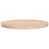 vidaXL Tafelblad rond &Oslash;80x4 cm onbehandeld massief eikenhout