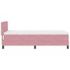 vidaXL LED Box Spring Bed met matras met LED Roze 90 x 190 cm Fluweel