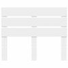 vidaXL Hoofdbord met hoofdeinde Wit 135 cm Bewerkt hout