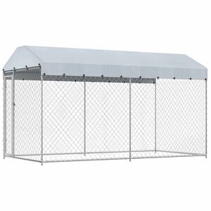 vidaXL Hondenkennel voor buiten met dak 382x192x225 m