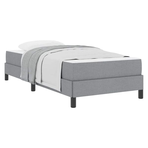 vidaXL Boxspringbed met matras Lichtgrijs 80 x 200 cm Stof