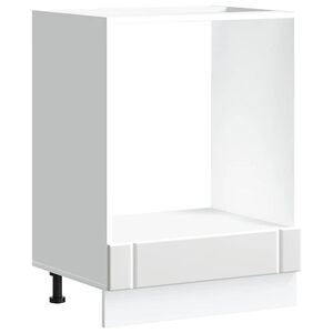 vidaXL Ovenkast Lucca bewerkt hout wit