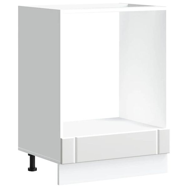 vidaXL Ovenkast Lucca bewerkt hout wit