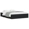 vidaXL Bedframe met lades bewerkt hout zwart 150x200 cm