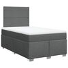 vidaXL Boxspring met matras stof donkergrijs 120x190 cm