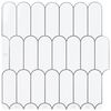 vidaXL Veer Tegel 20 st Wit Grijs 30 x 30 cm Polyurethaan en PET