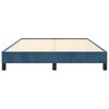 vidaXL Bedframe zonder matras 140x200 cm fluweel donkerblauw